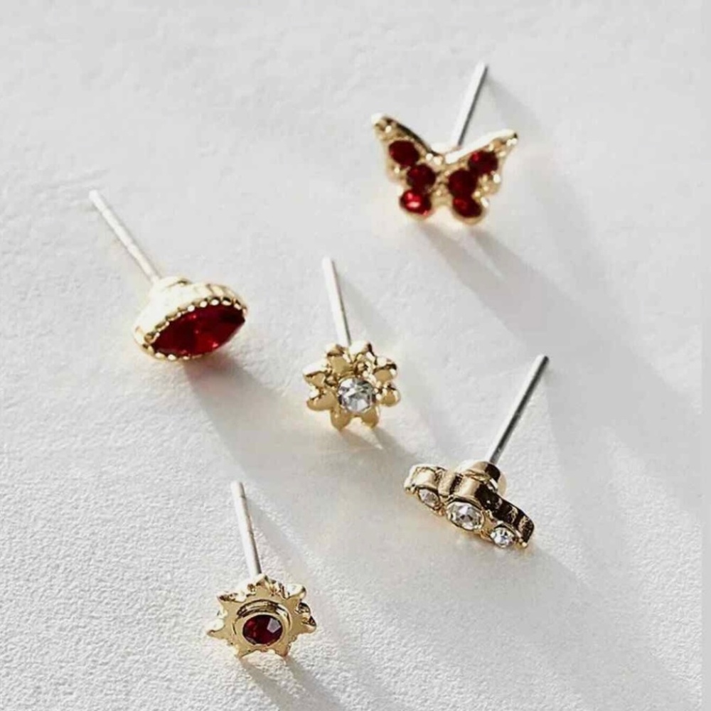 Rosette Stud Pack (Black) | Free People